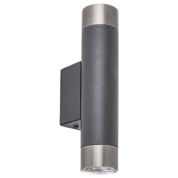 Rabalux 5073 fali lámpa Zircon 2x5W | GU10 - fekete, ezüst
