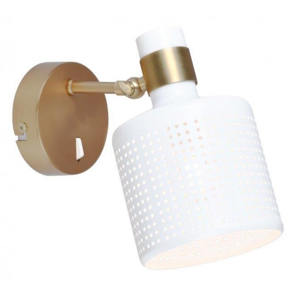 Rabalux 5091 fali lámpa Alberta 1x9W | E27 - arany, fehér