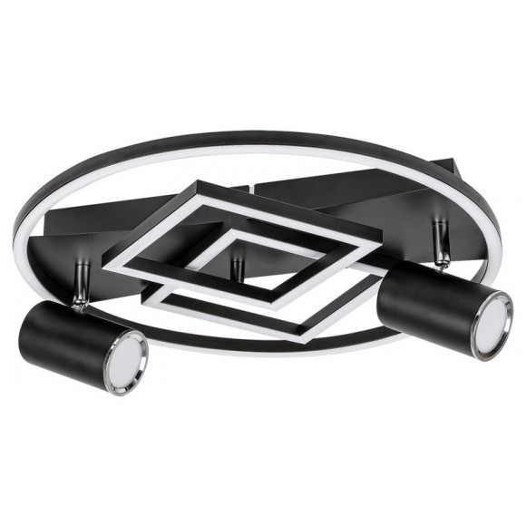 Rabalux 6905 LED mennyezetre szerelhető lámpa Aztec 2x40W | 2000lm | 4000K - fekete