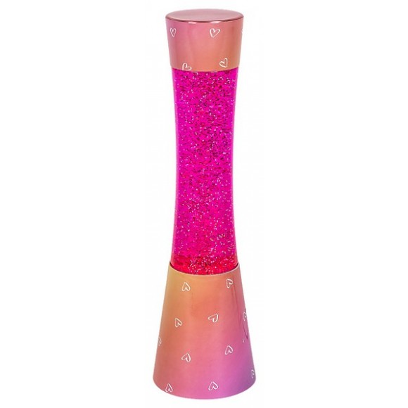 Rabalux 7027 Minka láva asztali lámpa 1x20W | GY6,35 - rózsaszín