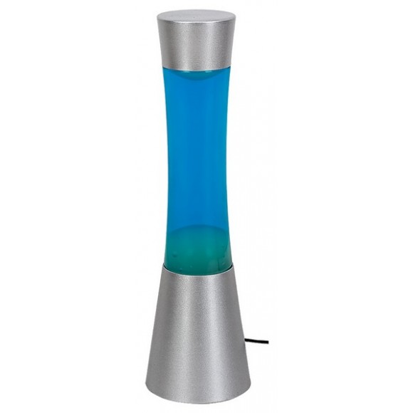 Rabalux 7029 Minka láva asztali lámpa 1x20W | GY6,35 - ezüst, kék
