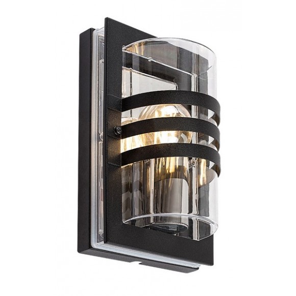 Rabalux 7244 kültéri fali lámpa Orlova 1x40W | E27 | IP44 - fekete