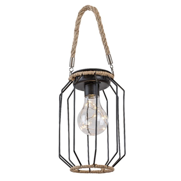 Rabalux 98077046 LED napelemes kültéri függőlámpa Sluis  | 0,2W integrált LED forrás | 3lm | 3000K