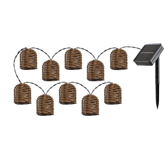 Rabalux 98077047 LED napelemes kültéri fényfüzér Rupit  integrált LED forrás
