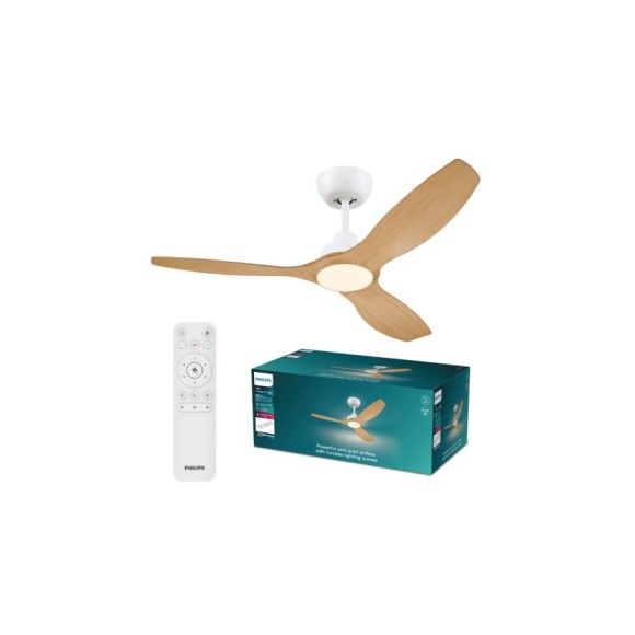 Philips 8721103095923 LED ventilátor világítással Olas  | 35W integrált LED forrás | 2650lm | 3000-6500K | fényerőszabályzó | távirányítás