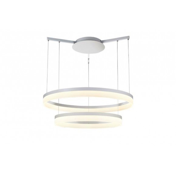 Azzardo AZ1295 LED mennyezeti függőlámpa Zola 80/60 1x56W | 5600lm | 3000K | IP20 - fehér