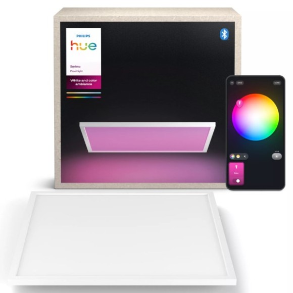 Philips Hue  8721103044532 LED mennyezetre szerelhető lámpa Surimu  | 60W integrált LED forrás | 4150lm | 2000-6500K | rgb - színes | fényerőszabályzó | fehér