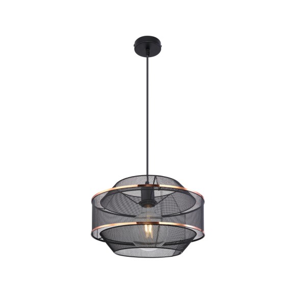 Globo 54020H1 mennyezeti függőlámpa Bellona 1x60W | E27 - fekete, arany