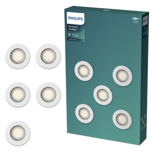 Philips 8721103037138 süllyeszthető lámpakészlet Peridot  GU10 | fehér