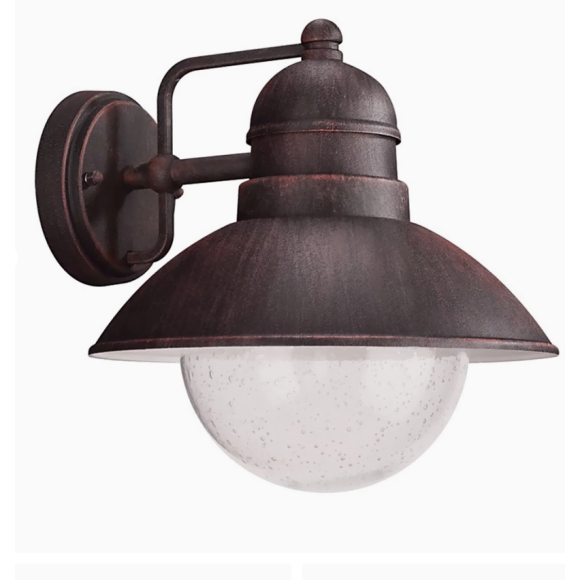 Philips Massive 17480/86/PN kültéri fali lámpa Damascus 1x60W|E27|IP44 - 17237/86/10