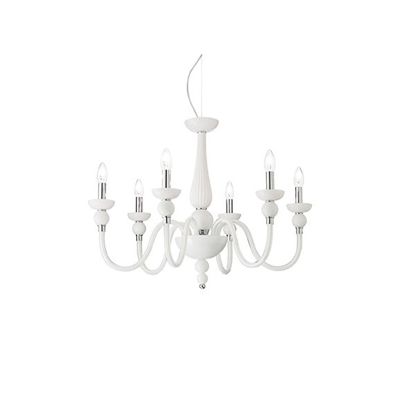 Ideal Lux 113661 mennyezeti függőlámpa Doge 9x40W|E14 - fehér