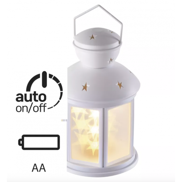 Emos ZY2113 LED lámpás csillagokkal 3xAA 0,6 W | IP20 | 12 izzó - melegfehér, időzítő