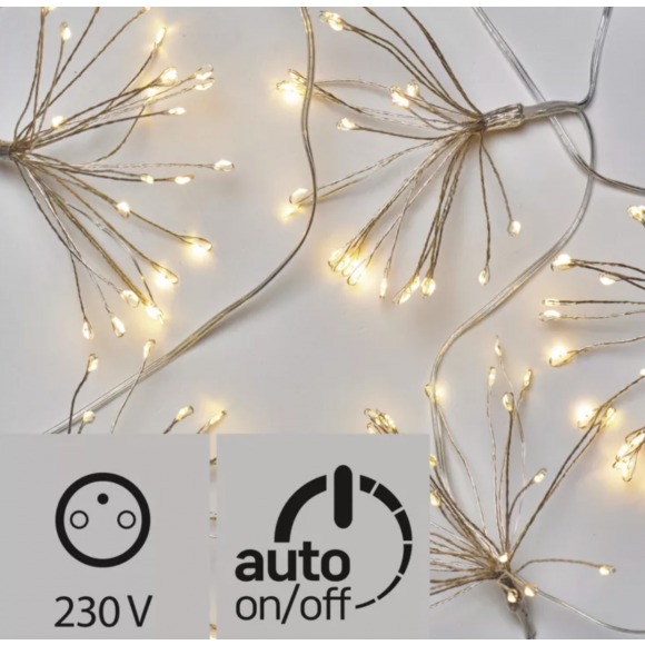 Emos ZY2353T LED karácsonyi nanofüzér 2,7W | IP20 | 150 izzó - melegfehér, időzítő
