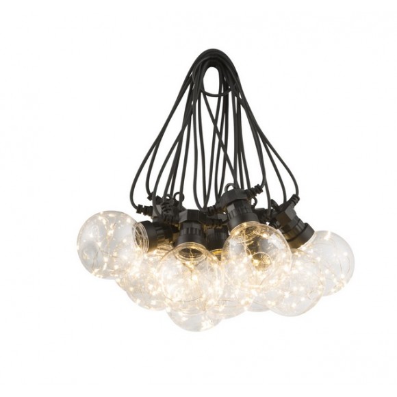 Globo 34090N LED fényfüzér Almaga 10x0,27W | 220lm | 2700K - fekete