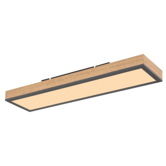 Globo 416080WD LED mennyezeti lámpa Doro 1x18W | 1000lm | 3000K - opál, fekete, fa