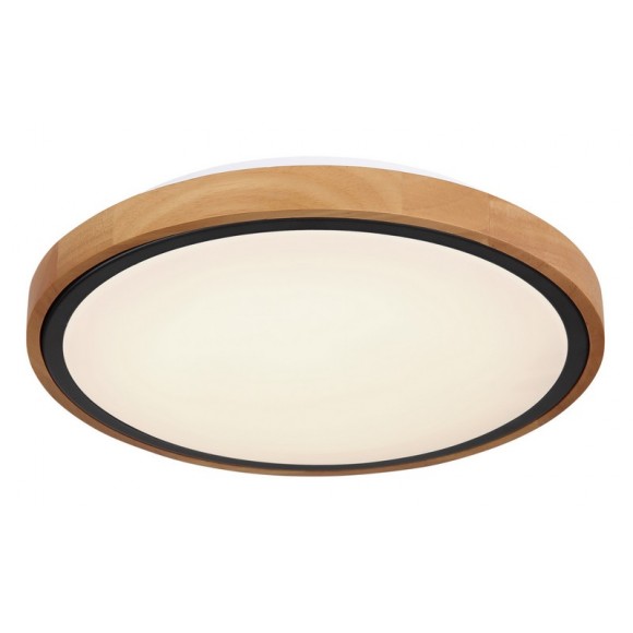 Globo 41764-12 LED mennyezeti lámpa Bruno 1x12W | 530lm | 3000-4500-6000K - opál, fekete, barna
