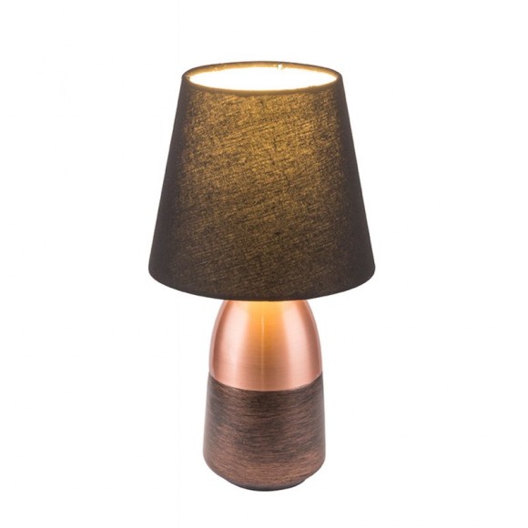 Globo 24135K asztali lámpa Eugen 1x40W | E14 - fekete, réz