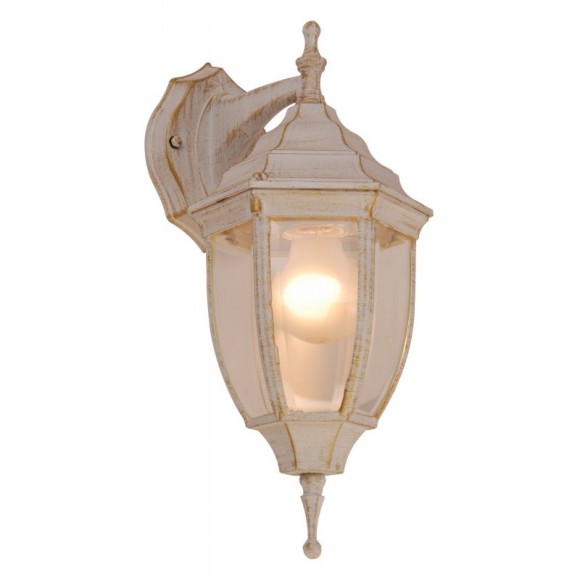 Globo 31721 kültéri fali lámpa Nyx I 1x60W | E27 | IP44 - fehér, aranyszínű
