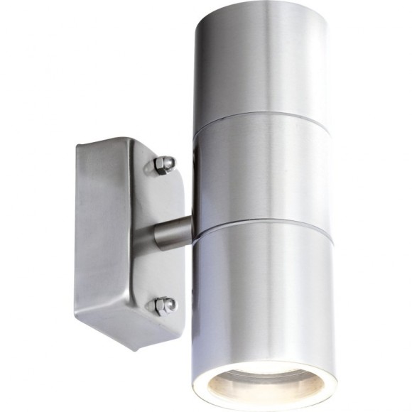 Globo 3201-2L kültéri fali lámpa Style 2x5W | GU10 LED | 210lm | 3000K | IP44 - izzókkal, rozsdamentes acél