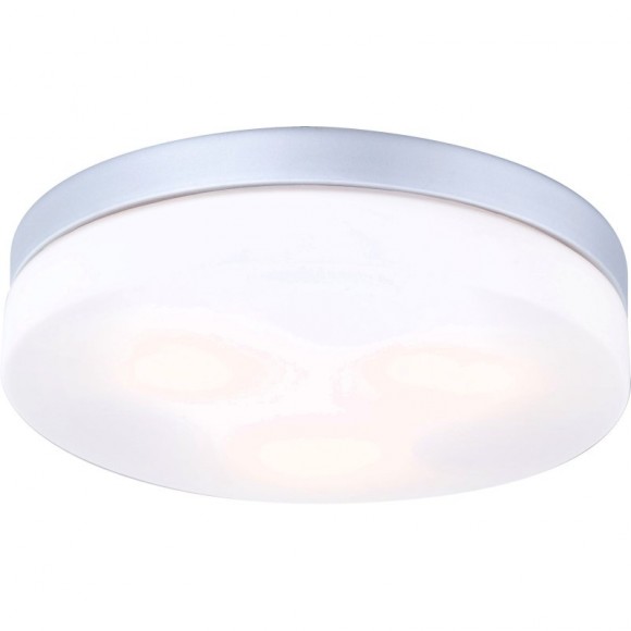 Globo 32113 mennyezeti lámpa Vranos 3x40W | E27 ILLU | IP44 - ezüst, opál