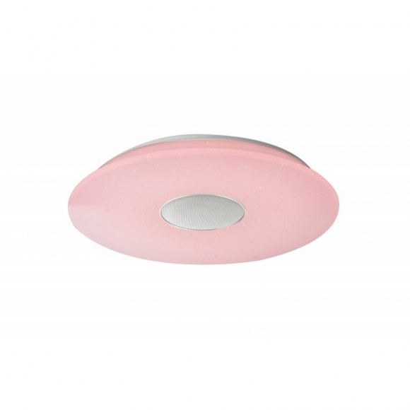 Globo 41329N LED mennyezeti lámpa Nicole 1x50W | 2600lm | 3000-6000K | RGB - Bluetooth, hangszóró, szabályozható, távirányító, színrögzítés, színváltó, fehér, opál