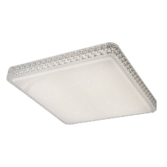 Globo 41339-48 LED mennyezeti lámpa Kelly 1x48W | 3300lm | 3000K-4200K-6400K - szabályozható, színrögzítés, távirányító, csillogó effektus, fehér