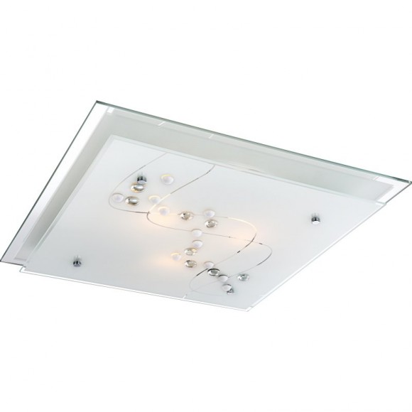 Globo 48092-3 mennyezeti lámpa Ballerina I 3x60W | E27 - króm, szatén üveg