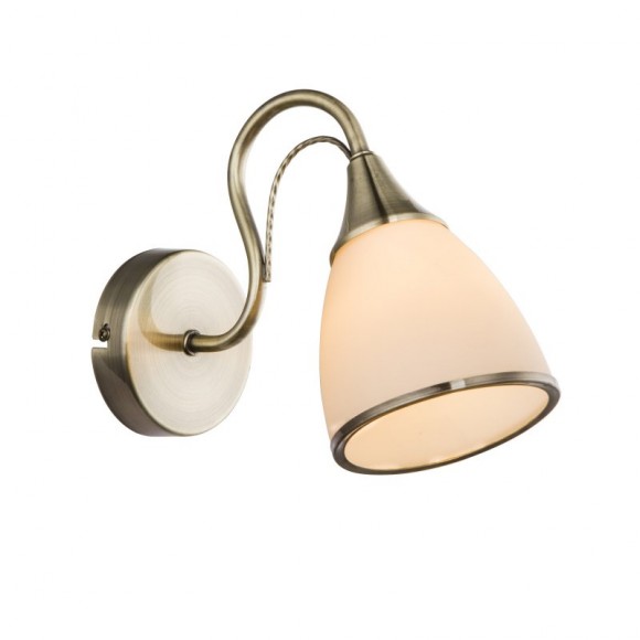 Globo 54706W fali spotlámpa Comodoro 1x60W | E14 - antik bronz, opál