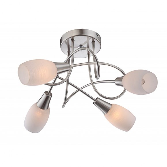 Globo 54983-4D mennyezeti spotlámpa Gillian 4x40W | E14 - króm, fehér