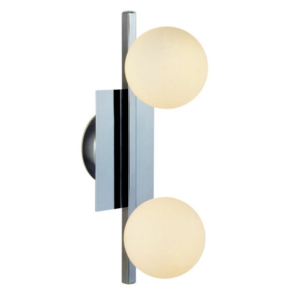 Globo 5663-2L LED mennyezeti lámpa Cardiff 2x3W | 520lm | G9 LED | 3000K | IP44 - króm, opál