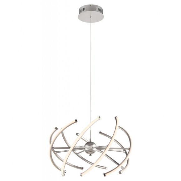 Globo 67823-30H LED mennyezeti függőlámpa Wave 1x30W | 2100lm | 3000K - opál, matt nikkel