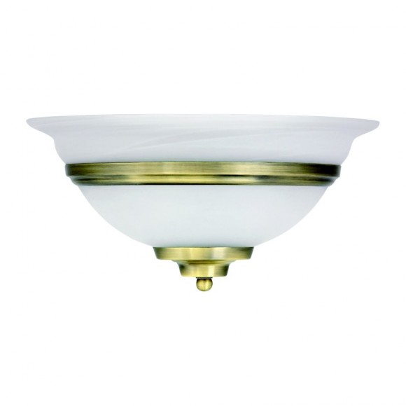 Globo 6897 fali lámpa Toledo 1x60W | E27 - sárgaréz, fehér
