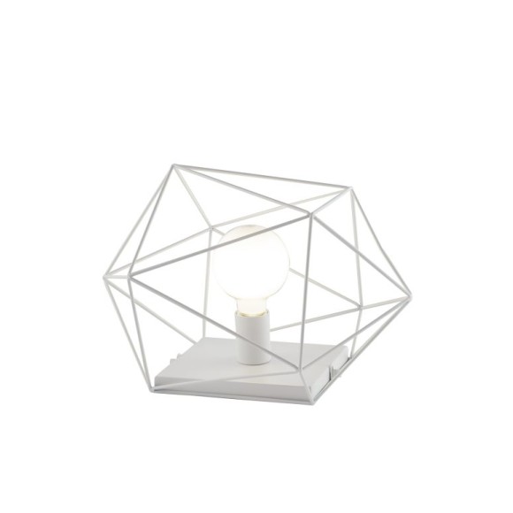 Luce Ambiente Design I-ABRAXAS-L1 BCO asztali lámpa ABRAXAS | 1×60W E27 | kapcsolóval | fehér