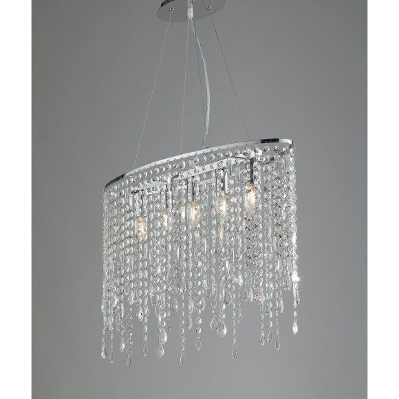 Luce Ambiente Design I-BREEZE/S5 mennyezeti függőlámpa BREEZE | 5×60W E14 | króm