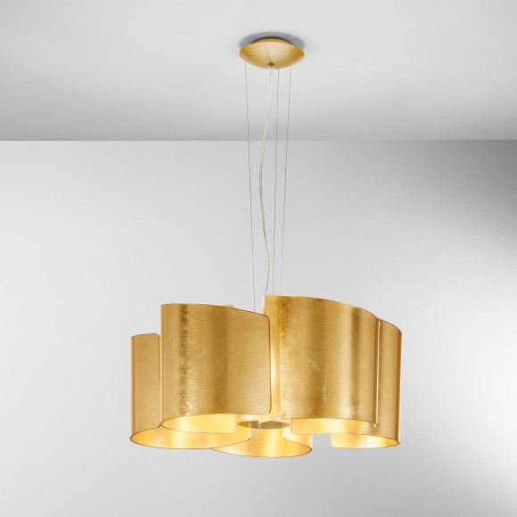 Luce Ambiente Design I-IMAGINE-S5-ORO mennyezeti függőlámpa IMAGINE | 5×60W E27 | a kábelen | aranyszínű