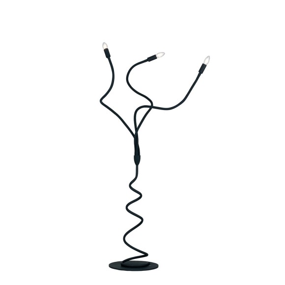 Luce Ambiente Design I-LOVER-PT3-NERO állólámpa LOVER | 3×60W E14 | kapcsolóval | fekete