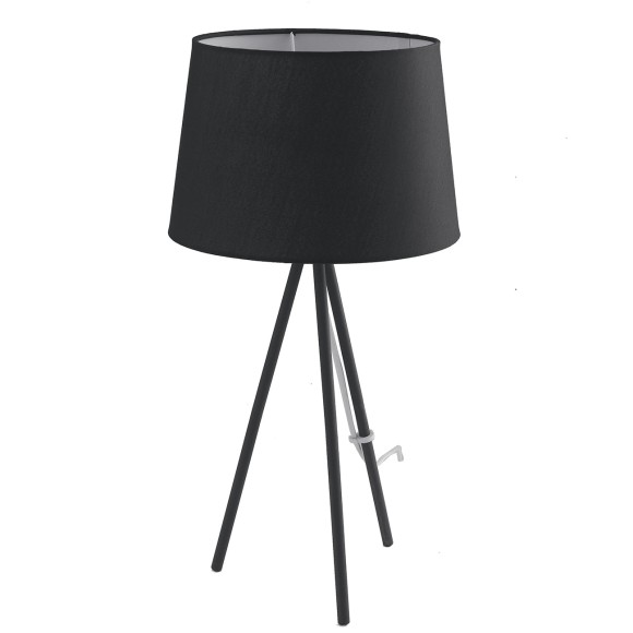 Luce Ambiente Design I-MARILYN-L NERO asztali lámpa MARILYN | 1×60W E27 | kapcsolóval | fekete