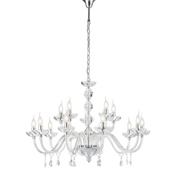 Luce Ambiente Design I-RIFLESSO/5 mennyezeti függőlámpa RIFLESSO | 5×60W E14 | króm