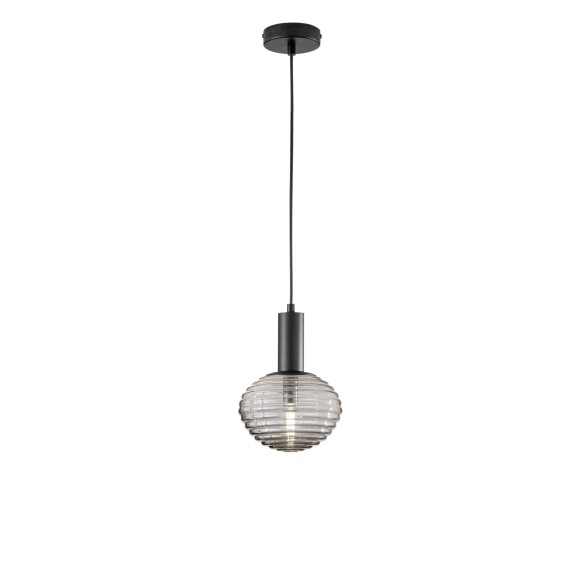 Luce Ambiente Design I-RIPPLE-S18-NER mennyezeti függőlámpa RIPPLE | 1×60W E27 | fekete