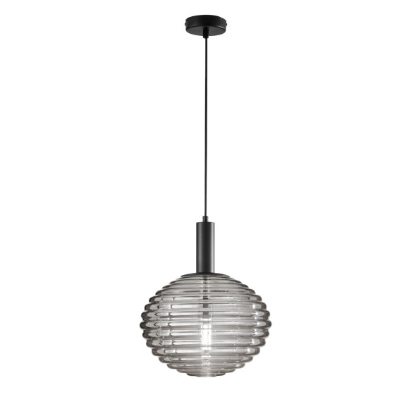 Luce Ambiente Design I-RIPPLE-S32-NER mennyezeti függőlámpa RIPPLE | 1×60W E27 | fekete