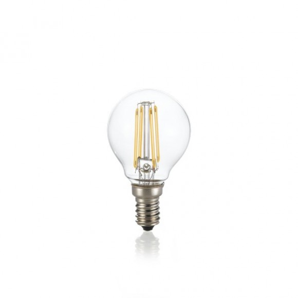 Ideal Lux 188935 LED izzó Filament P45 1x4W | E14 | 380lm | 3000K - szabályozható, átlátszó