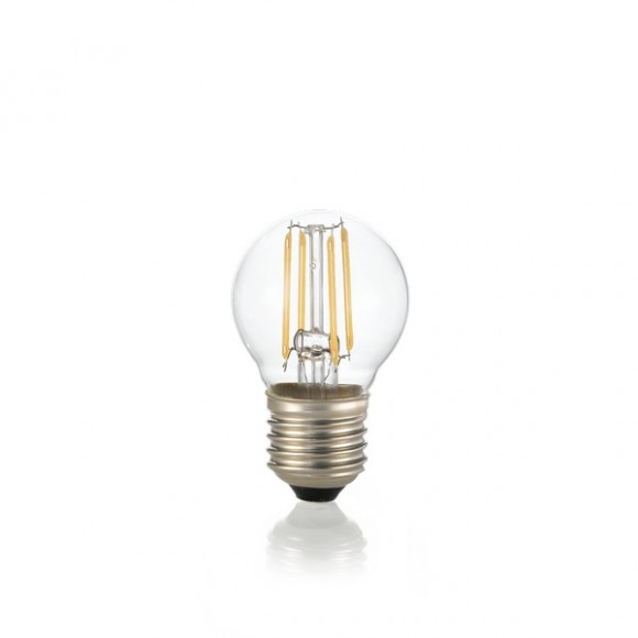 Ideal Lux 188942 LED izzó Filament P45 1x4W | E27 | 340lm | 3000K - szabályozható, átlátszó