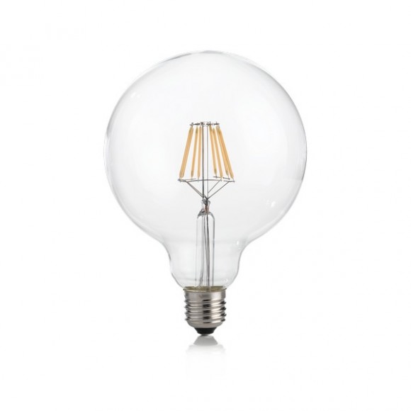 Ideal Lux 188959 LED izzó Filament G125 1x8W | E27 | 680lm | 3000K - szabályozható, átlátszó