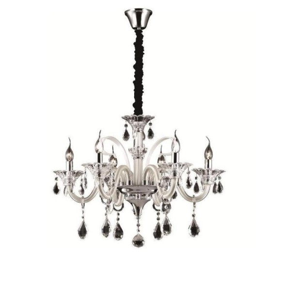 Ideal Lux 081540 mennyezeti függőlámpa Colossal Avorio 6x40W|E14 - krémszínű