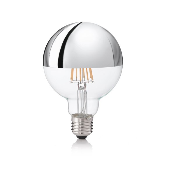 Ideal Lux 135526 LED izzó Filament G95 1x9W | 930lm | 3000K - króm