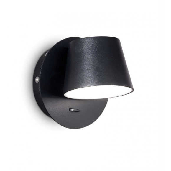 Ideal Lux 167121 LED fali spotlámpa Gim Nero 1x60W|3000K - fekete