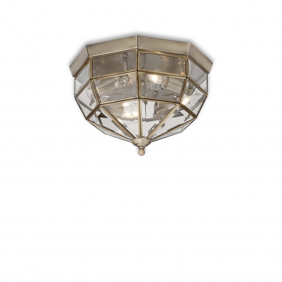 Ideal Lux 004426 mennyezeti lámpa Norma Parete 3x40W | E14 - sárgaréz