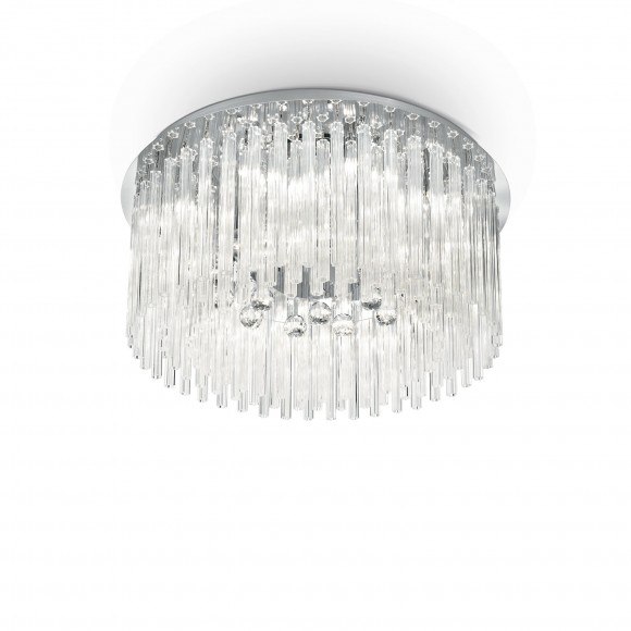 Ideal Lux 019468 mennyezetre szerelhető lámpa Elegant 12x40W | G9 - króm
