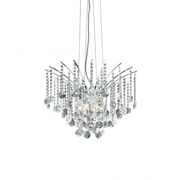 Ideal Lux 019499 mennyezeti függőlámpa Audi 8x40W | G4 - króm