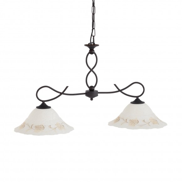 Ideal Lux 021416 mennyezeti függőlámpa Foglia Small 2x60W | E27 - fehér